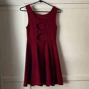 Red dress with bow cutouts 🎀